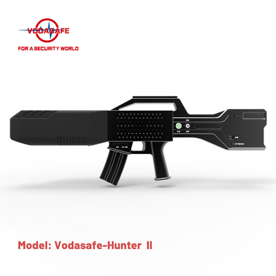 Portable Anti Drone Jammer Gun 90 Degrees Electromagnetic Emission Angle