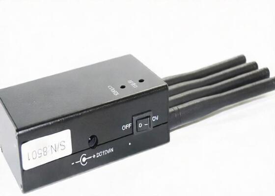 주문 휴대용 2.4G 와이파이 네트워크 신호 방해기 DCS 1805년 - 1990MHz 까만 알루미늄 상자 online manufacture