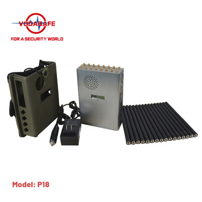 UMTS 16W Wifi Bluetooth Signal Jammer 12000mAh 5G Signal Scrambler